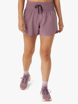 Womens Asics Nagino 4 Inch Dusty Mauve Run Shorts