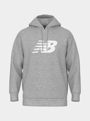 Mens New Balance Core Grey Hoodie