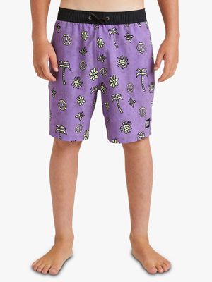 Boy's Billabong Sundays Shady Elasticated Volley Shorts