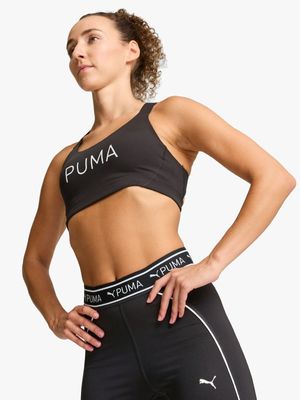 Womens Puma 4Keeps Eversculpt Black Sports Bra