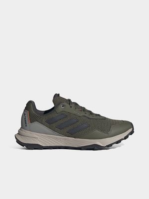 Mens adidas Tracefinder Green/Oranage Sneaker