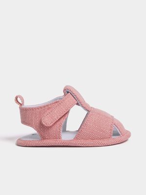 Jet Baby Girls Pink Caged Sandal