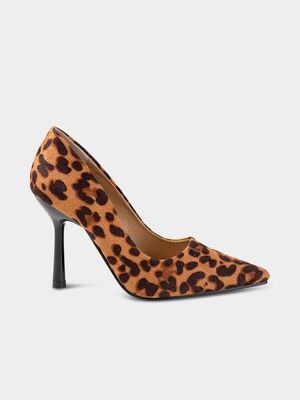 Women's Madison Leopard Lila 4 Plain Court Heels