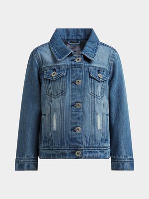 Younger Girl's Mid Wash Denim Jacket