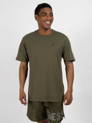 Men's Guess Green Basic Olive Morning T-Shirt