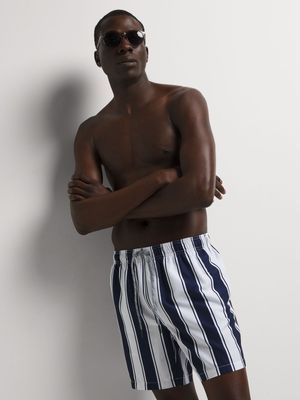 Men's Markham Striped Navy/White Swimshort