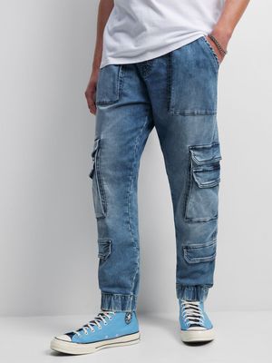 Redbat Men's Blue Denim Jogger