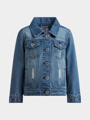 Older Girl's Mid Wash Denim Jacket