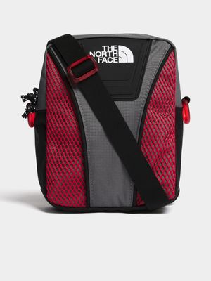 The North Face Unisex Y2K Shoulder Grey/Red Bag