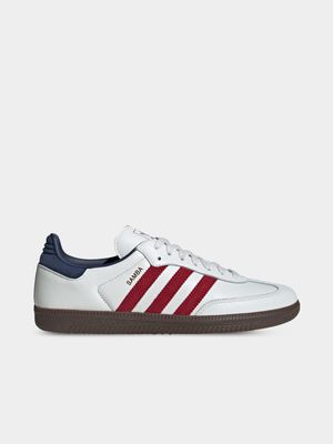 adidas Originals Men's Samba White/Red Sneaker