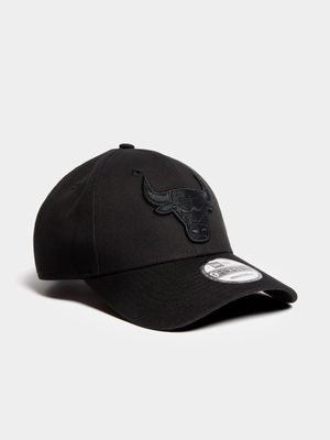 New Era Unisex 9FORTY Chicago Bulls Black Cap