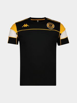 Mens Kappa Kaizer Chiefs 222 Banda Arari Black Tee