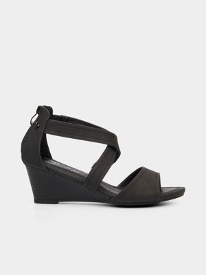 Women's Butterfly Feet Black Shani 6 Wedges