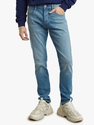 G-Star Men's 3301 Slim Faded Blue Jeans