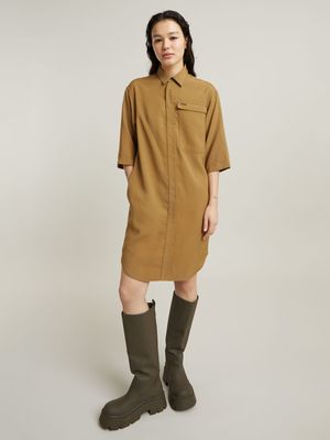 G-Star Women's Cargo Tunic Beige Dress