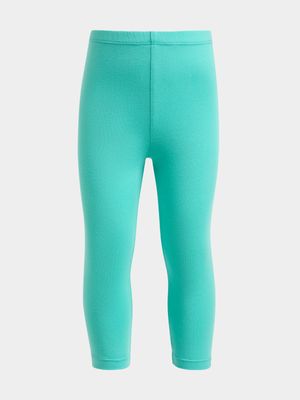 Older Girl's Green Leggings