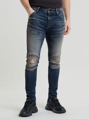 G-Star Men's 5620 3D Zip Knee Skinny Meduim Blue JEANS