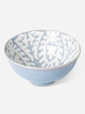 Reactive Glaze Print Dipping Bowl  blue 12cm