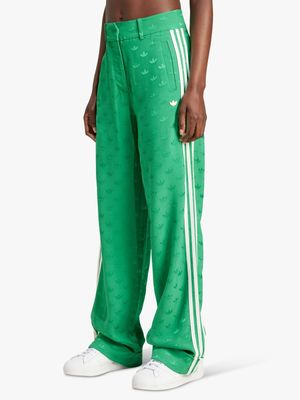 adidas Originals Women's Premium Monogram Jaquard Green Pants