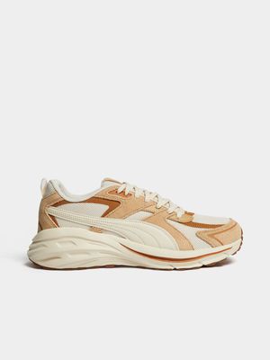 Mens Puma Hypnotic LS Beige Sneakers