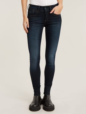 G-Star Women's Lynn Skinny Denim Med Blue Jeans