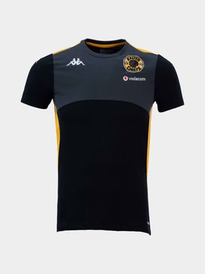 Mens Kappa Kaizer Chiefs Ayba Am Black Travel Top