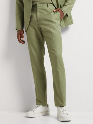 Men's Markham Slim Linen Sage Suit Trouser