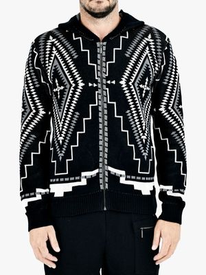 Men's Zeitgeist Multi knitwear Diamond Hoodie