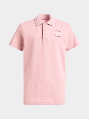 Older Boy's Pink Golfer