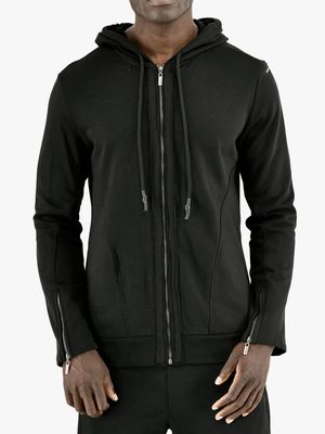 Men's Zeitgeist Black Fleece Zip Hoody