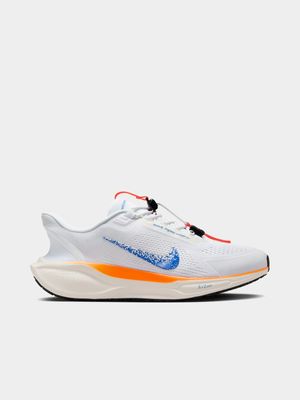 Mens Nike Air Zoom Pegasus Easy On FP Blue/White/Orange Running Shoes