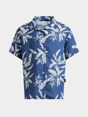 Boys Printed Floral Short Sleeve Shirt