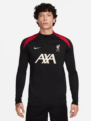 Mens Nike Liverpool FC Strike Black/Red Soccer Drill Top