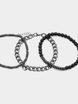 Men's Markham Chain & Beaded Mixed Bracelet Pack