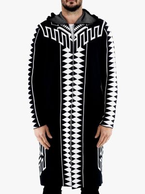 Men's Zeitgeist Multi Diamond Long Hood Cardigan