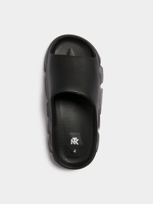 Jet Younger Boys Black Chunky Slide