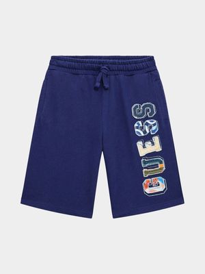 Older Boy's Guess Blue Active Shorts