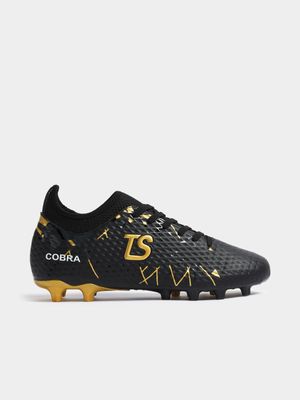 Mens TS Cobra Black/Gold FG Laced Sock Boots