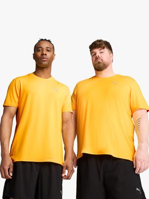 Mens Puma Cloudspun Orange Short Sleeve Tee