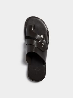 Jet Men's Brown Toe Wrap Sandal