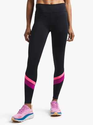 Womens TS Colourblock Black/Pink Tights