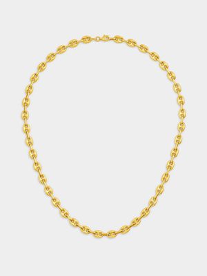 9ct Yellow Gold Puff Anchor Link Chain