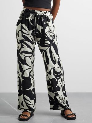 Women's Canvas Co-ord Printed Pant