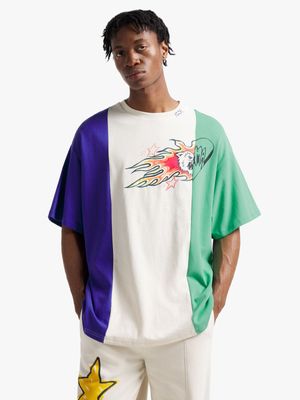 Puma Men's Getting Crafty Basketball Oversized Multicolour T-shirt