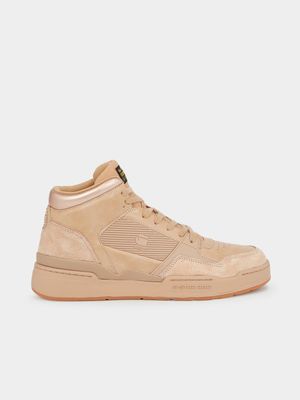 G-Star Men's Attacc III Mid Metallic Camel/Rose Gold Sneakers