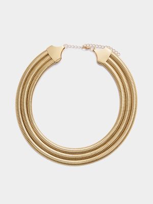 Women's Gold 3 Layer Chunky Chain