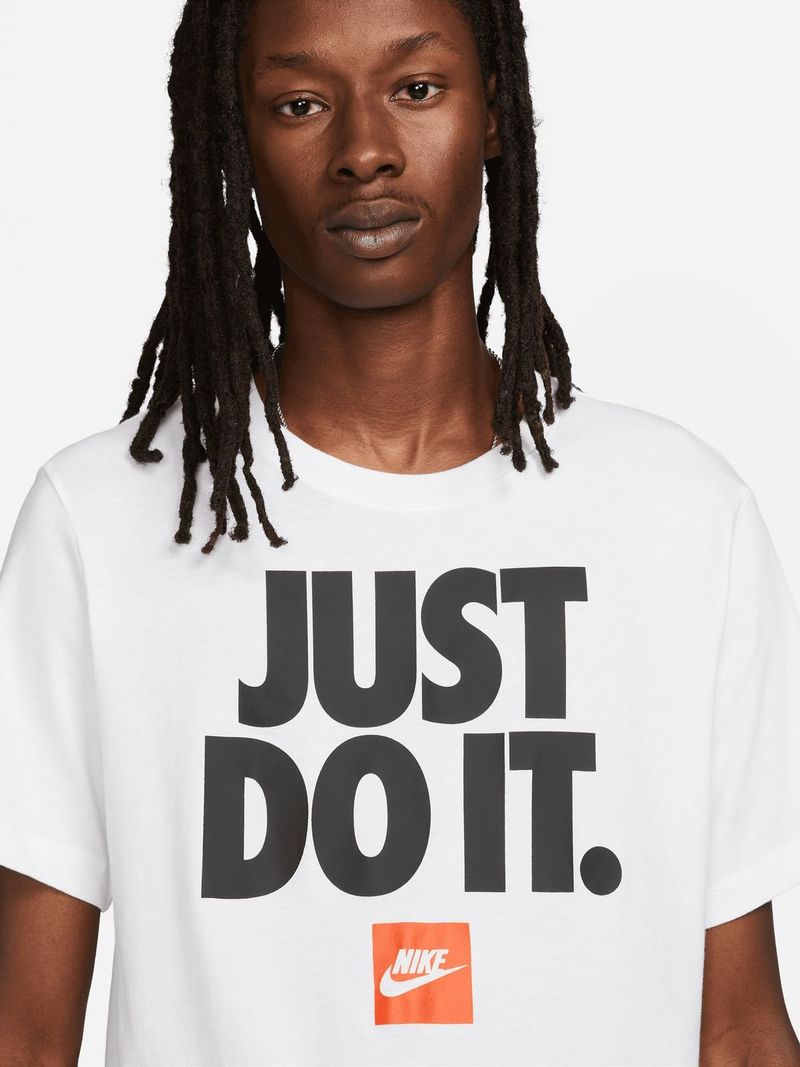 Mens Nike Sportswear Just Do it White Tee Bash