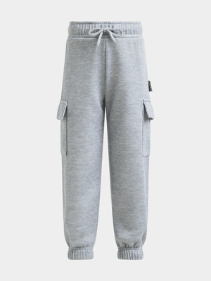 Older Girl's Grey Utility  Joggers