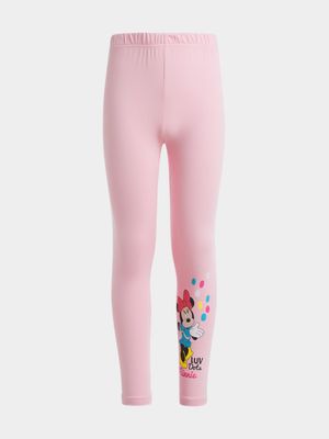 Jet Younger Girls Pink Minnie Mouse Leggings