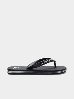 Boy's Quiksilver Black Molokai Core Flip Flops